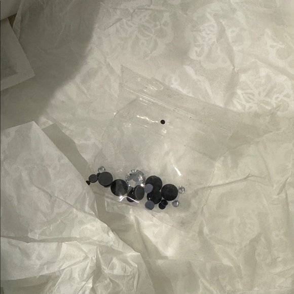 White & Black Crystal Covered Alexander McQueen Oversized Sneaker size 37.5 - Picture 8 of 9